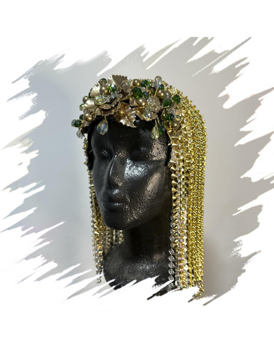 Headpieces handmade at the Leo Altamirano Academy by Magic Gardens.