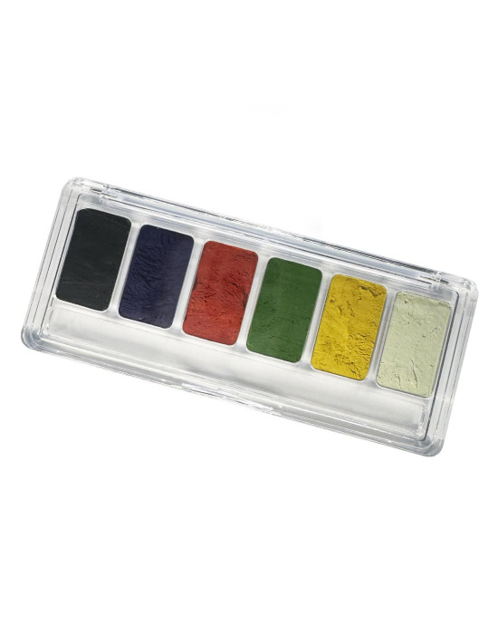 Mini palette 6 Shades, water based makeup