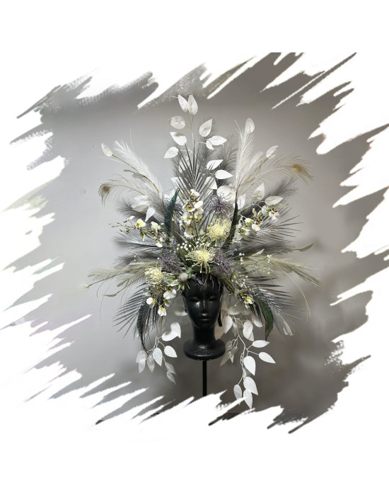Headpieces handmade at the Leo Altamirano Academy by Magic Gardens.