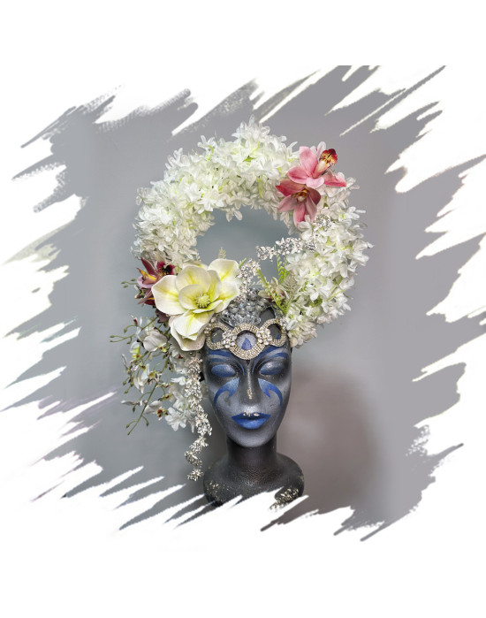 Headpieces handmade at the Leo Altamirano Academy by Magic Gardens.