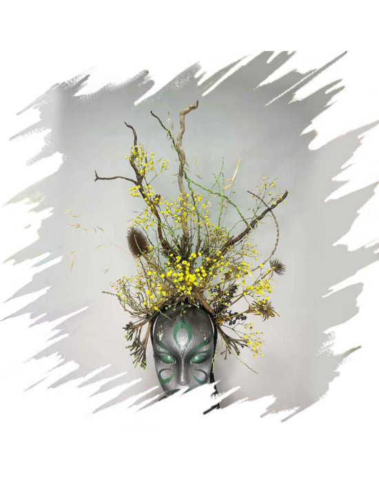 Headpieces handmade at the Leo Altamirano Academy by Magic Gardens.