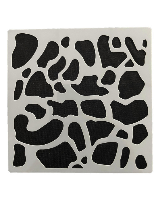 Semi transparent flexible stencil, Animal prints.