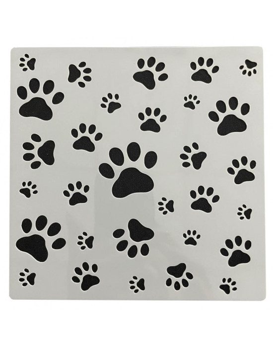 Semi transparent flexible stencil, Animal prints.