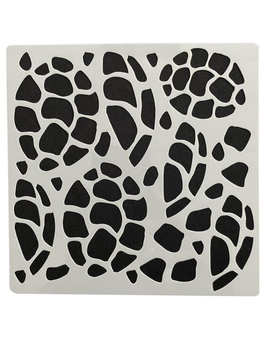 Semi transparent flexible stencil, Animal prints.