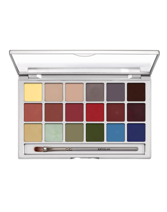 Coloring Vision palette 18 shades supracolor Kryolan