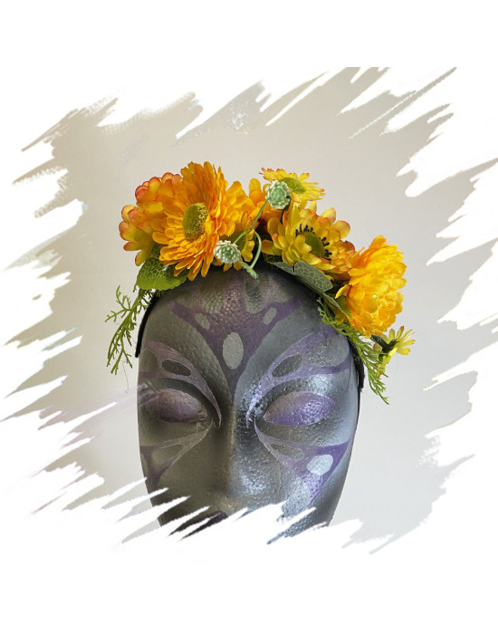 Headpieces handmade at the Leo Altamirano Academy by Magic Gardens.