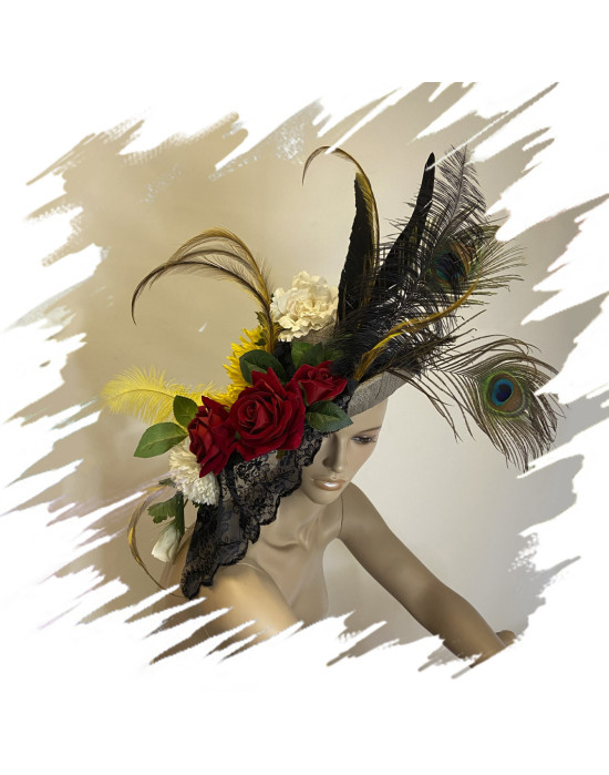 Headpieces handmade at the Leo Altamirano Academy by Magic Gardens.
