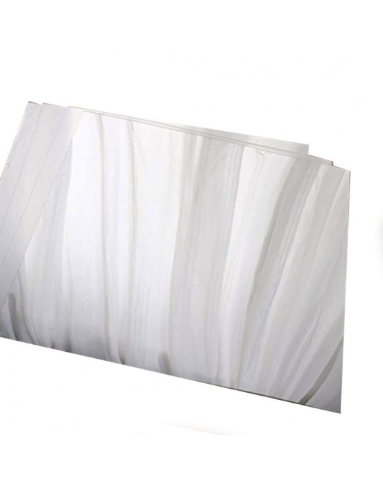 Self-adhesive plastic mirror sheets