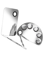 Spatula with steel trowel