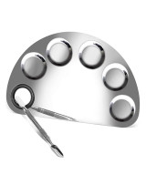 Spatula with steel trowel