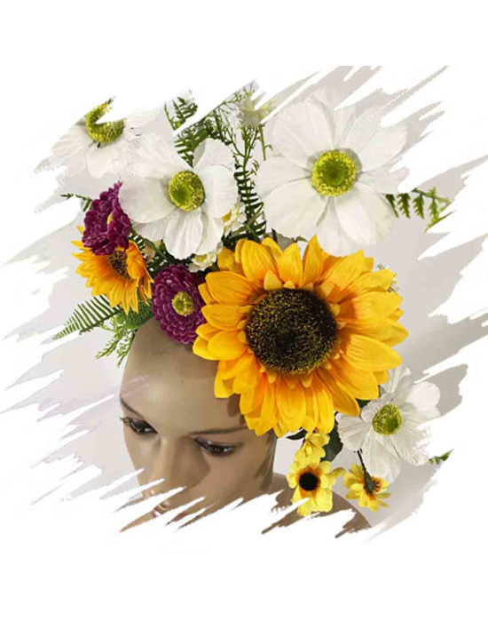 Headpieces handmade at the Leo Altamirano Academy by Magic Gardens.