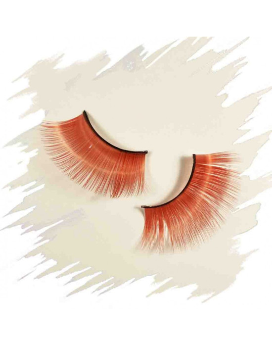 False eyelashes easy to apply.
