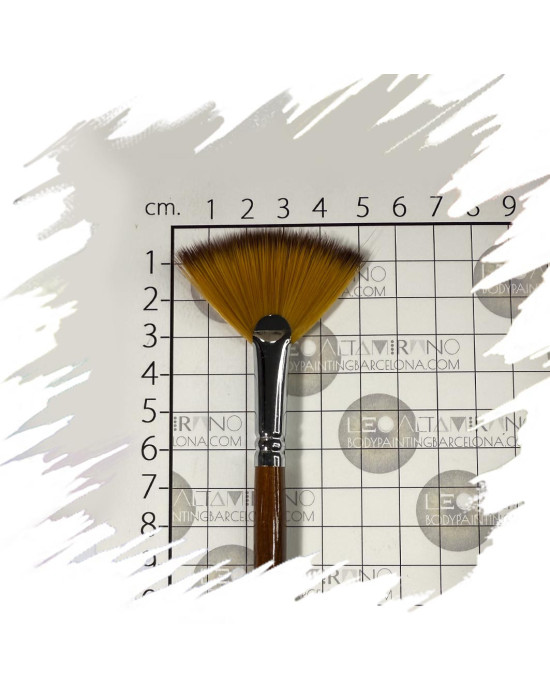 Fan shape brushes for artistic makeup and Body Painting