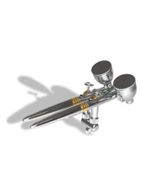 Airbrush Evolution CR Plus Twin for super fast airbrushing.