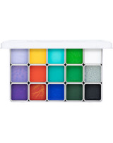 FX Design color palette Kryolan, Complexion 15 shades.