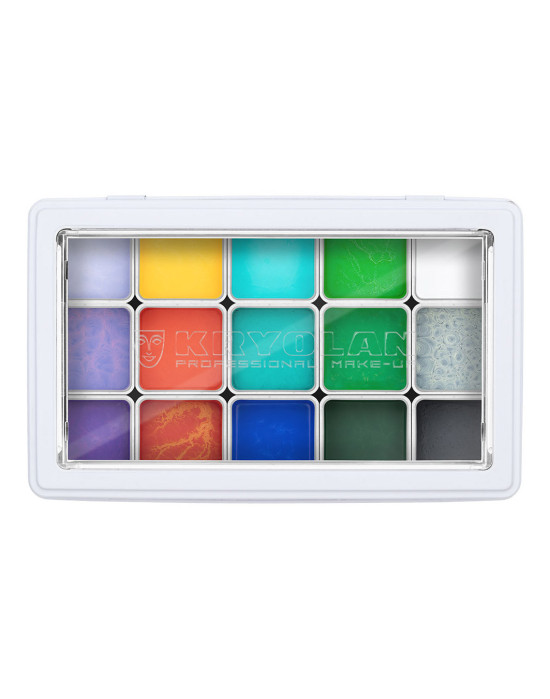FX Design color palette Kryolan, Complexion 15 shades.