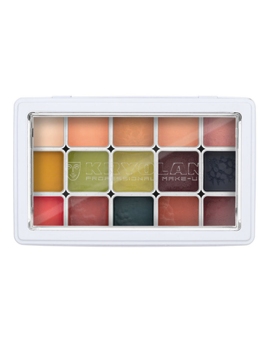 FX Design color palette Kryolan, Special FX 15 shades.