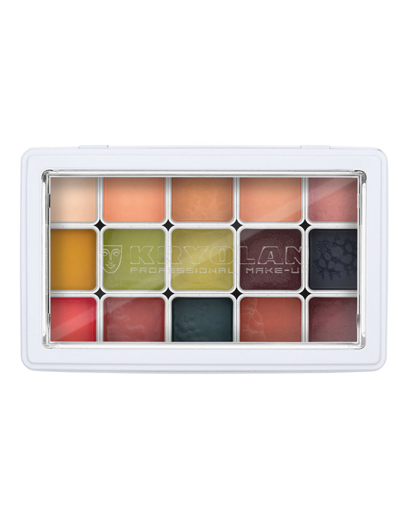 FX Design color palette Kryolan, Special FX 15 shades.