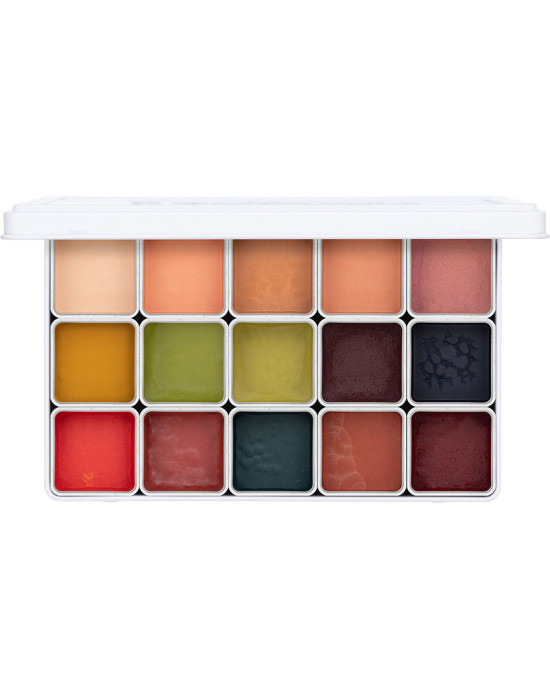 FX Design color palette Kryolan, Special FX 15 shades.